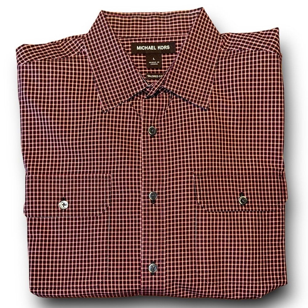 Michael Kors Men’s Long Sleeve Dress Shirt